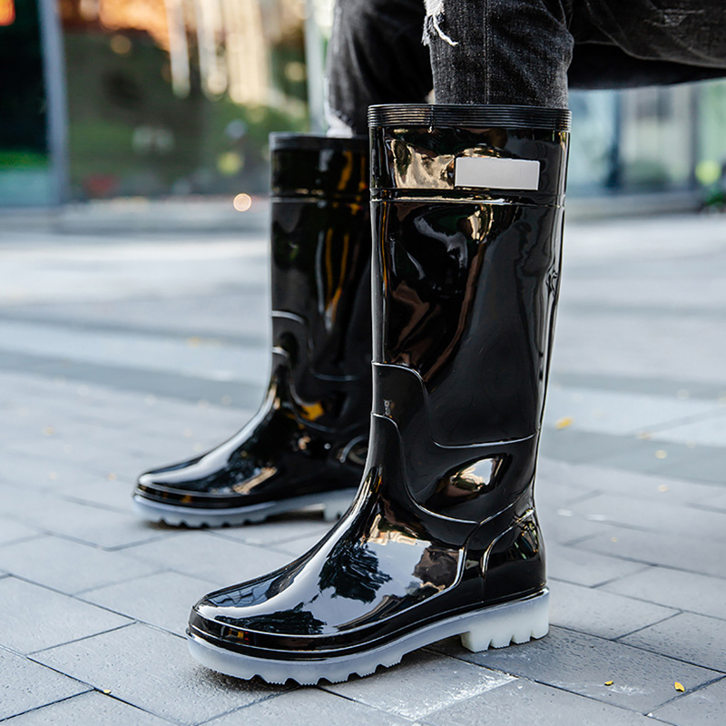 New Men Rain Boots High Rain B - Car Shampoo Ph ulasan dan harga